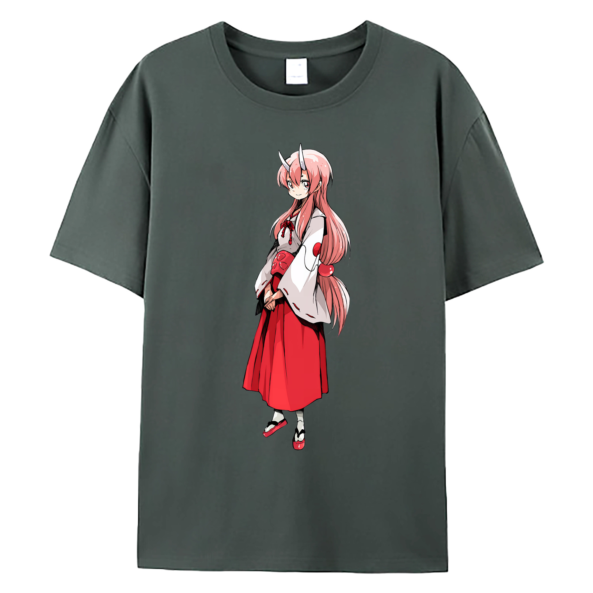 （画像用） 転スラ Regarding Reincarnated to Slime 綿100％ メンズ半袖Tシャツ｜肌触りやわらか＆通気性